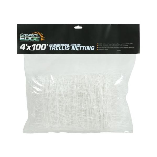 Grower's Edge Commercial Grade Trellis Netting 4 ft x 100 ft