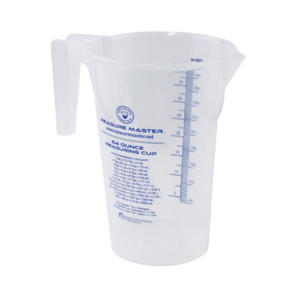 Measure Master Graduated Round Container 64 oz - 2000 ml