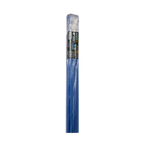 Grower's Edge Deluxe Steel Stakes 7-16 in Diameter 6 ft - Blue