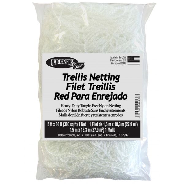 Gardeneer Trellis Netting 5 ft x 60 ft w- 7 in Holes