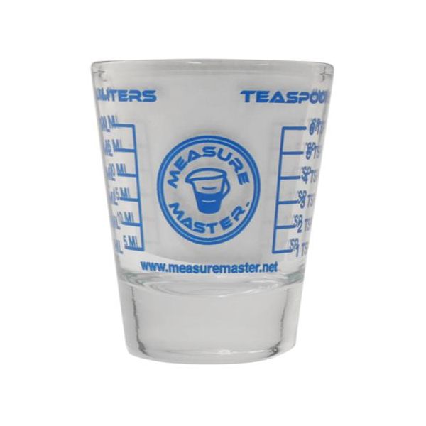 Measure Master Sure Shot Measuring Glass 1.5 oz, Pack of 12 Pieces