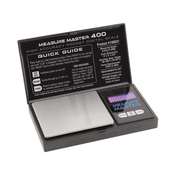 Measure Master 400g High Accuracy Digital Scale - 400g Capacity x 0.01g Accuracy