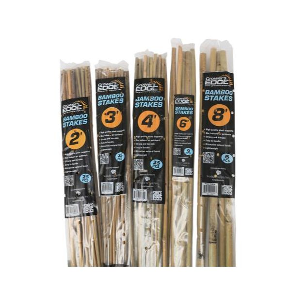 Grower's Edge Natural Bamboo 3 ft - 25-Bag