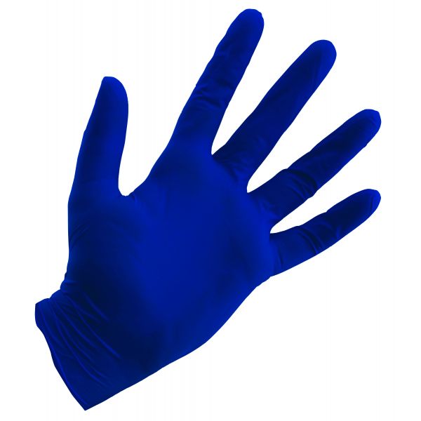 Grower's Edge Blue Powder Free Nitrile Gloves 4 mil - Small (100-Box)