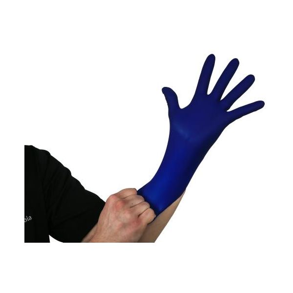 Grower's Edge Blue Powder Free Nitrile Gloves 4 mil - Small (100-Box)