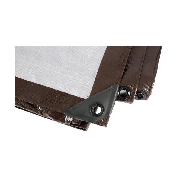 Grower's Edge Heavy Duty Brown - Silver Tarp 6 ft x 8 ft