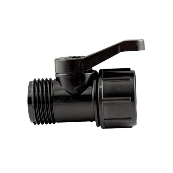 Hydro Flow 3-4 inch Shut Off Valve MHT x FHT with Swivel