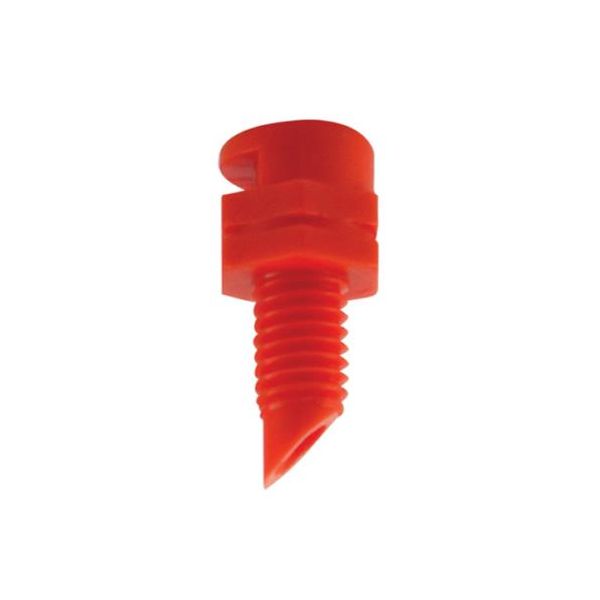 Hydro Flow Sinchgle Piece Spray Heads 90 Degree Red-Orange