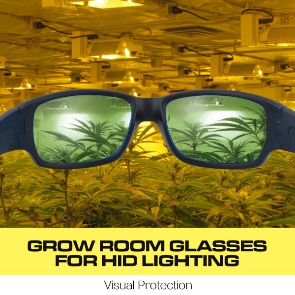 iPower Indoor Hydroponics HPS & MH Grow Room Light Glasses Goggles Anti UV IR, Reflection Visual Optical Protection