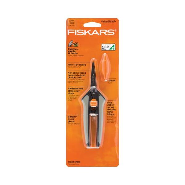 Fiskars Non-Stick Softgrip Micro-Tip Pruning Snip