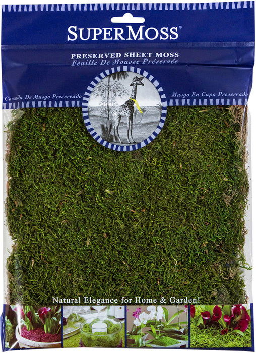 Supermoss Sheet Moss Preserved-Fresh Green, 2 oz