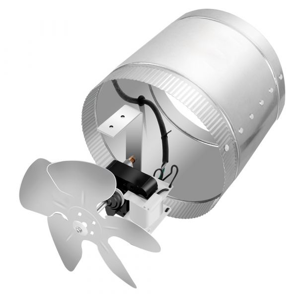 iPower 4 Inch 100 CFM Booster Fan Inline Duct Vent Extractor for HVAC Exhaust and Intake 5.5' Grounded Power Cord