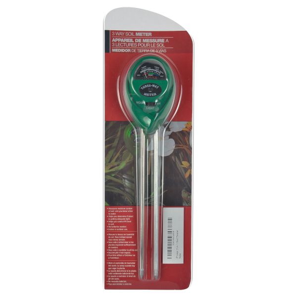 Soil pH Meter, 3-in-1 Soil Test Kit for Moisture & Light & pH, iPower