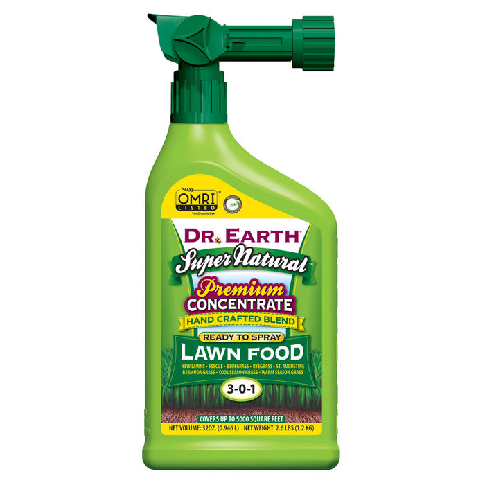 Dr. Earth Super Natural Lawn Fertilizer Ready to Spray 3-0-1-32 oz