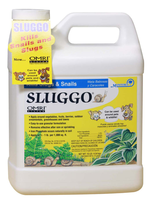 Monterey Sluggo® Slug & Snail Killer Bait Organic-10 lb