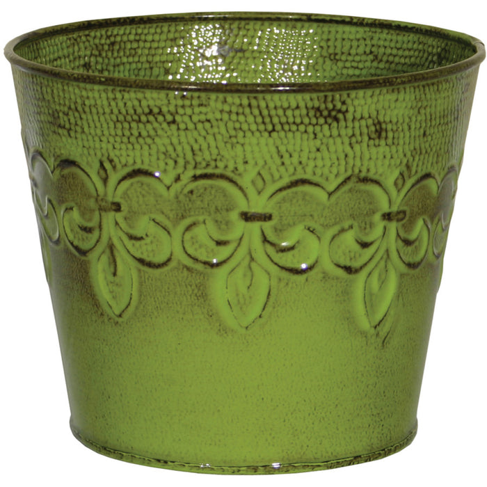 Robert Allen Fleur De Lis Planter-Tansy Green, 6 in