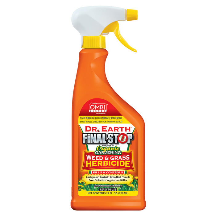 Dr. Earth Final Stop Weed & Grass Killer Herbicide Ready to Use-Sprayer, 24 oz