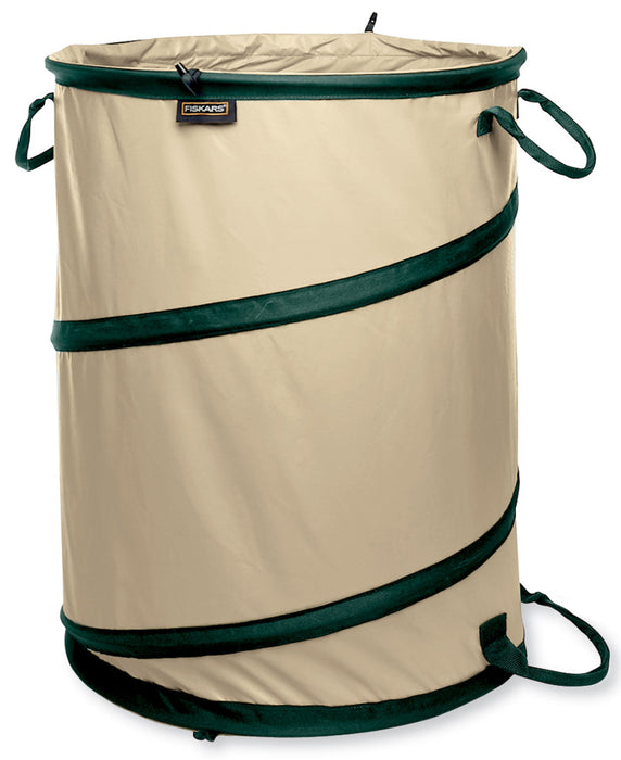 Fiskars Kangaroo Collapsible Container-Green, 30 gal