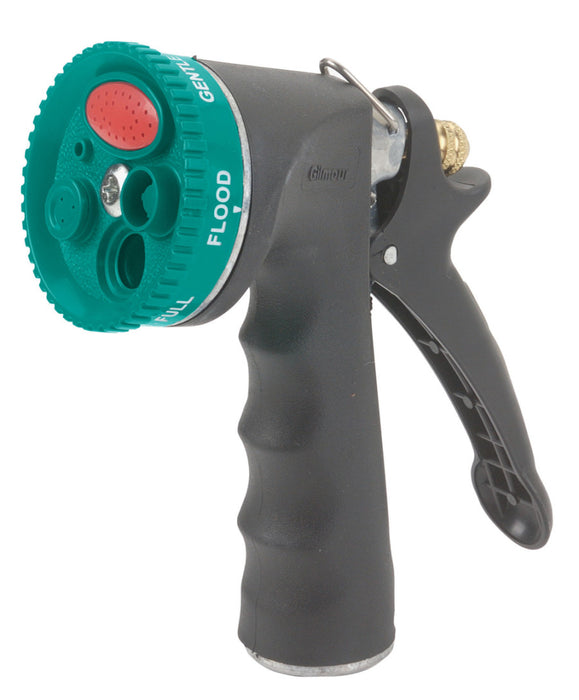 Gilmour 7-Pattern Select-A-Spray Pistol Nozzle Comfort Grip Metal-Black/Blue