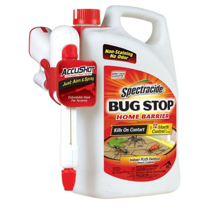 Spectracide Bug Stop Home Barrier Insect Control Ready to Use-AccuShot Power Sprayer, 1.33 gal