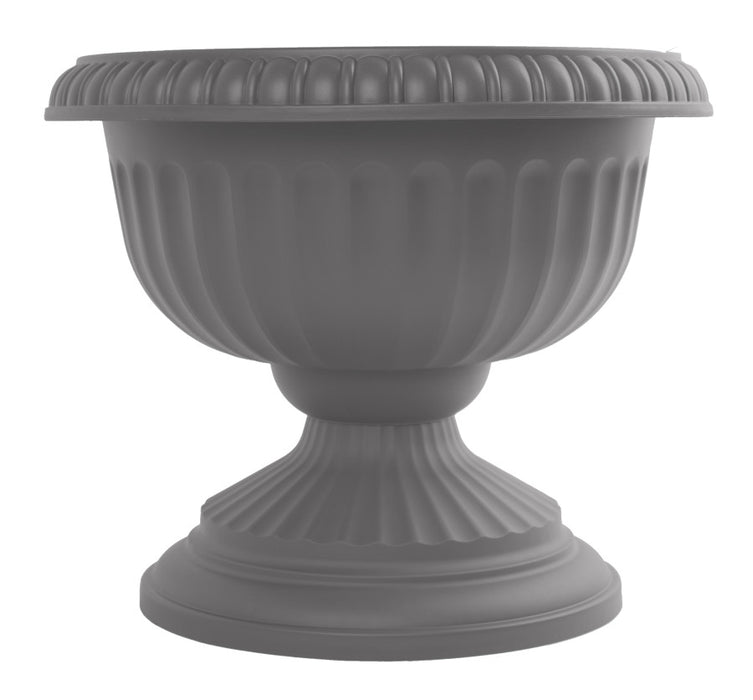 Bloem Grecian Urn Planter-Charcoal, 18 in