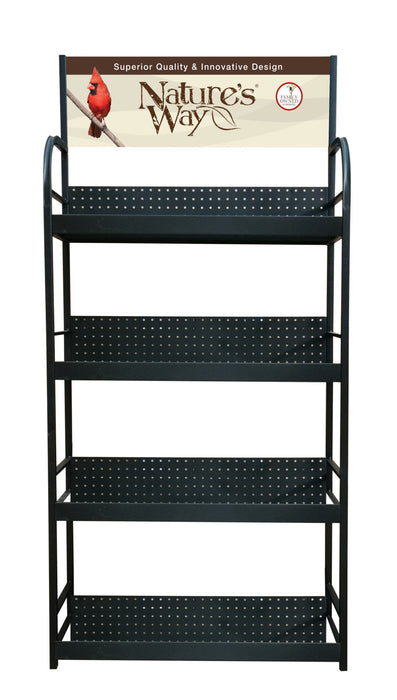 Nature's Way EMPTY Metal 4 Shelf Displayer-One Size