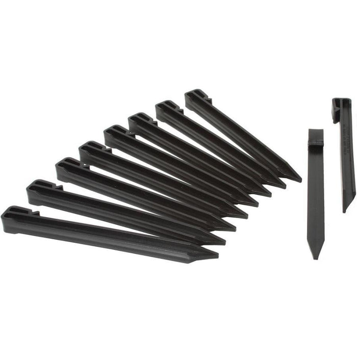 Master Mark Terrace Board Edging Stakes-Black, 110 pk, 10 in