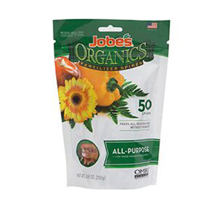 Jobe's Organics® Fertilizer Spikes All-Purpose 4-4-4-50 pk