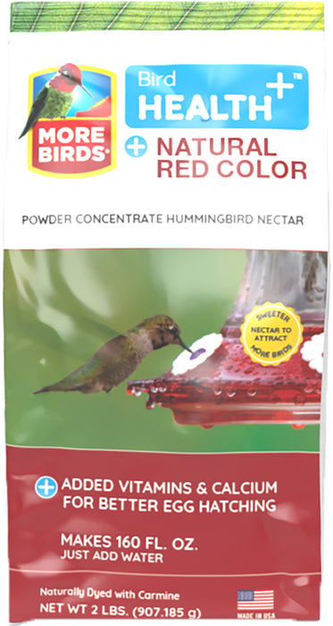 Classic Brands More Birds® Bird Health+™ Natural Nectar Powder-Red, 2 lb