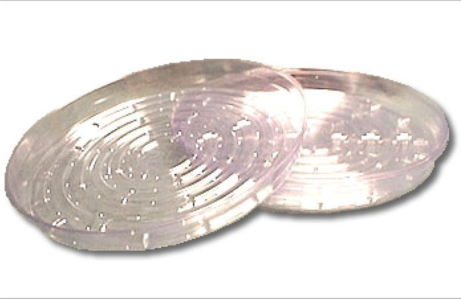 Curtis Wagner Plastics Vinyl Plant Saucer-Clear, 21 in