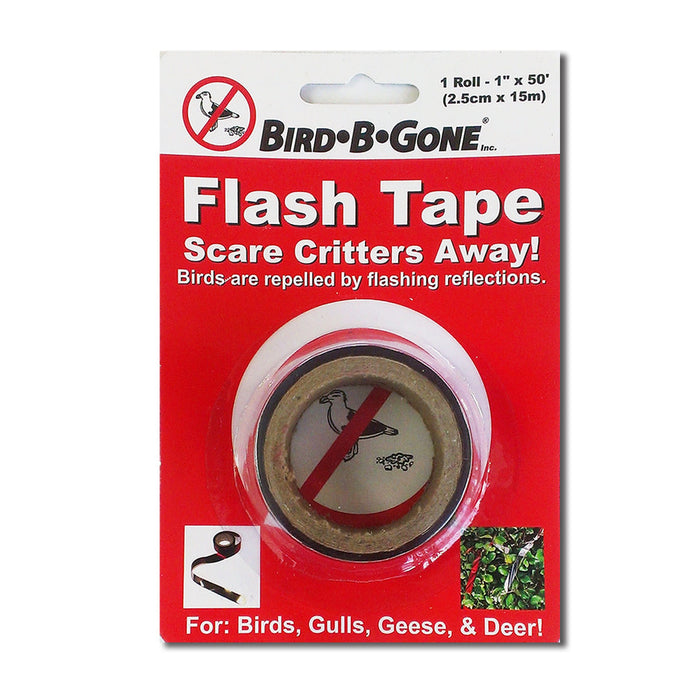 Bird-B-Gone Flash Tape Scare Birds Gulls Geese & Deer Mylar-1In X 50 ft