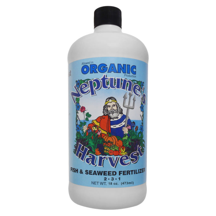 Neptune's Harvest Fish & Seaweed Blend Fertilizer Organic 2-3-1-18 oz