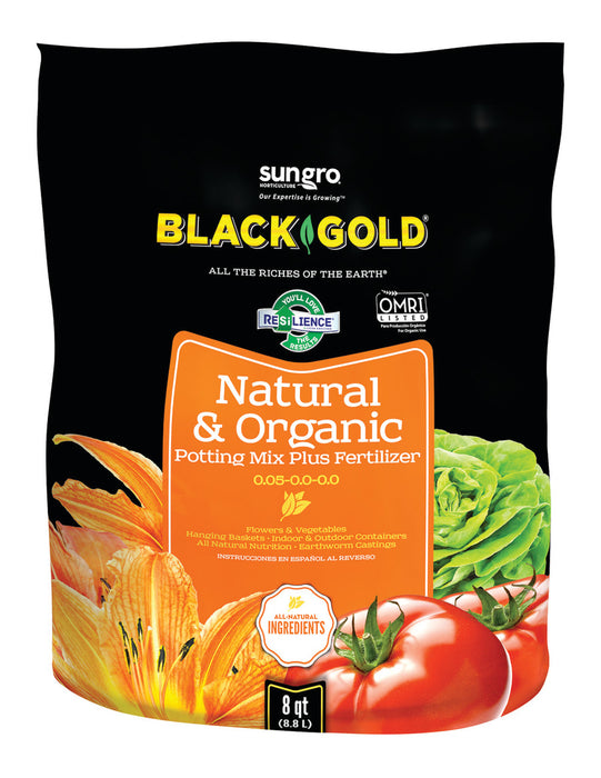 Black Gold Natural & Organic Potting Soil 0.05-0.0-0.0-8 qt