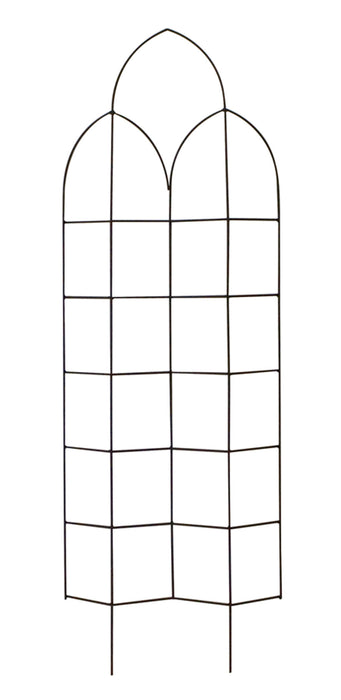 Panacea Offset Spires Trellis-Black, 72In X 24 in