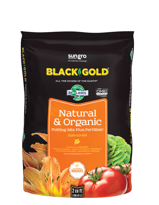 Black Gold Natural & Organic Potting Soil 0.05-0.0-0.0-2Cuft