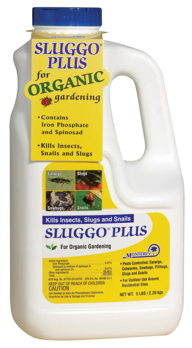 Monterey Sluggo® Plus Insect Slug & Snail Killer Bait Organic-5 lb