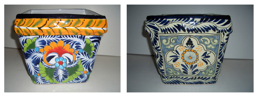 Talavera Square Planter-Bicentenario Laurel, MD, 8 in