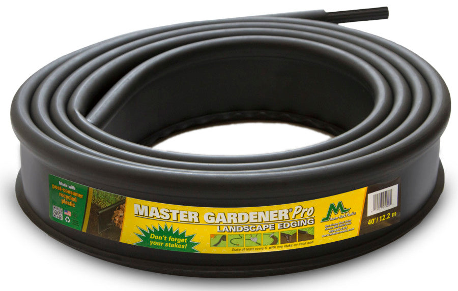 Master Mark Master Gardener Pro Contractor Landscape Edging-Black, 40 ft