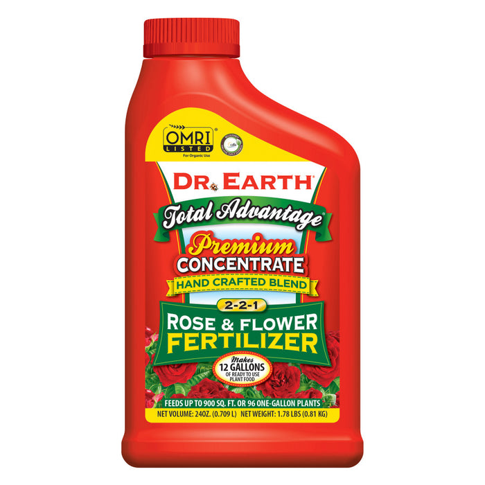 Dr. Earth Total Advantage Rose & Flower Fertilizer 2-2-1 Concentrate-24 oz