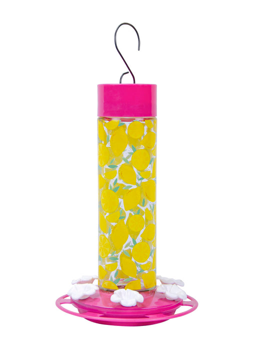 Nature's Way Alex's Lemonade Stand Glass Hummingbird Feeder-Lemons, 20 oz