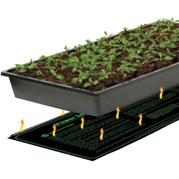 iPower 10" x 20.5" Small Warm Hydroponic Seedling Heat Mat and 68-108å¡F Digital Thermostat Control Combo Set for Seed Germination