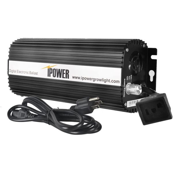 iPower 1000 Watt Digital Dimmable Electronic Ballast for HPS MH Grow Light