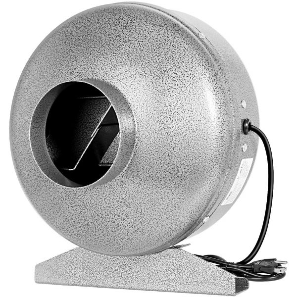 iPower GLFANXINLINE4V3 4 Inch 19- CFM Inline Ventilation HVAC Vent Blower Fan for Grow Tent, Sliver