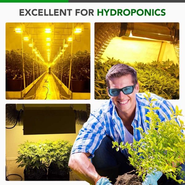 iPower Indoor Hydroponics HPS & MH Grow Room Light Glasses Goggles Anti UV IR, Reflection Visual Optical Protection