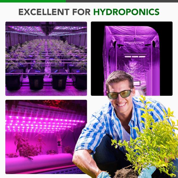 iPower Indoor Hydroponics LED Grow Room Light Glasses Goggles Anti UV IR, Reflection Visual Optical Protection