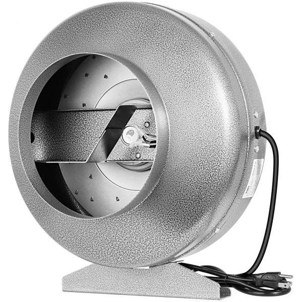 iPower GLFANXINLINE8V3 8 Inch 745 CFM Inline Ventilation HVAC Vent Blower Fan for Grow Tent, Sliver