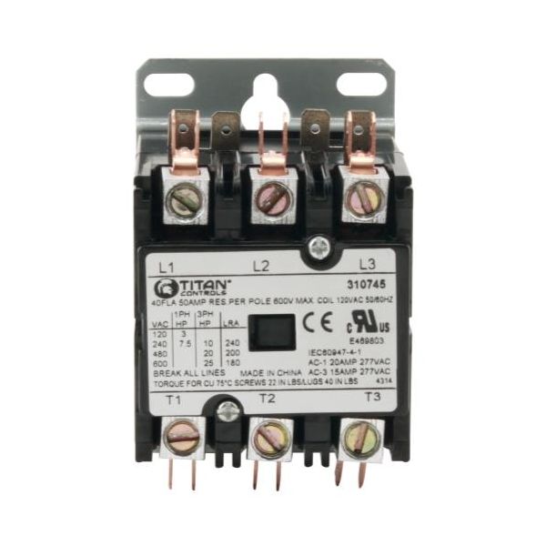 Titan Controls 3P -120 V 50 A Relay