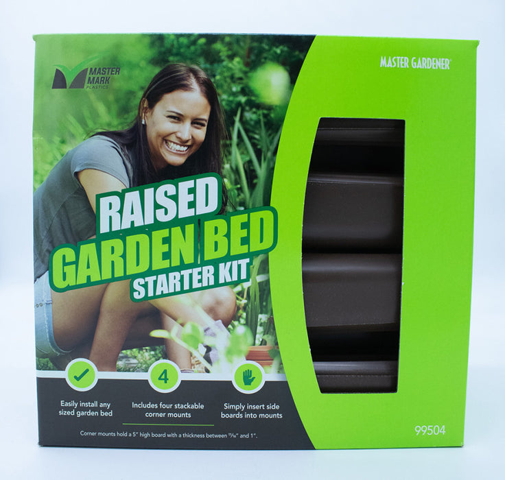 Master Mark Raised Garden Bed Starter Kit-Brown