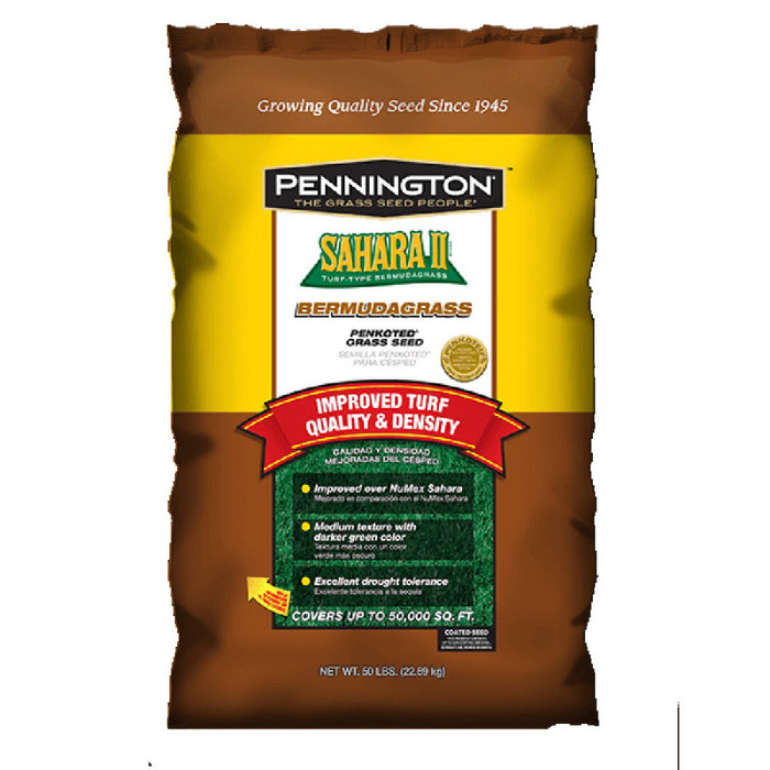 Pennington Sahara II Bermudagrass Penkoted Seed-Unhulled, 50 lb