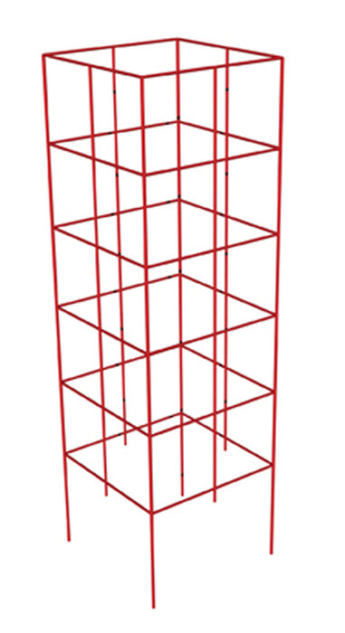 Panacea 4-Panel Heavy Duty Tomato Tower-Red, 47 in